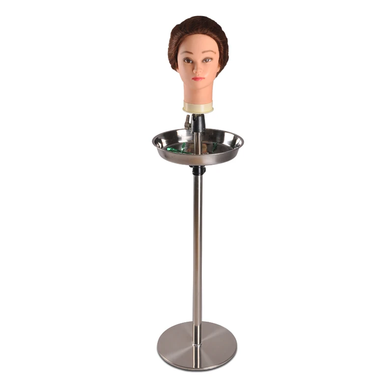 Adjustable Mannequin Head Stand with Tray