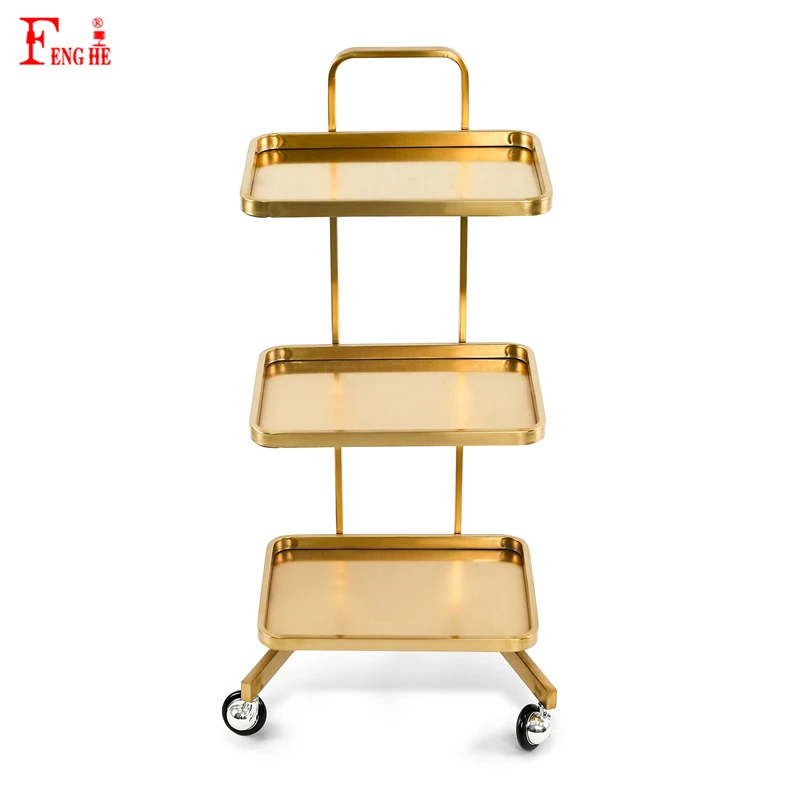 Gold Beauty Salon Trolley