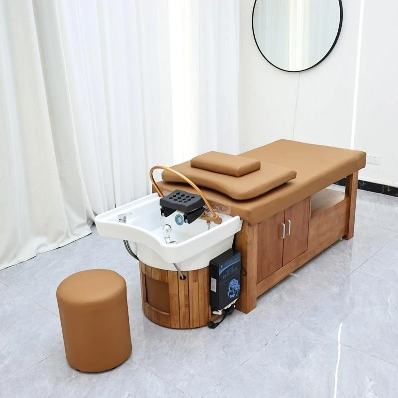 Modern Sleek Integrated Salon Backwash factory Modern Sleek Integrated Salon Backwash factory