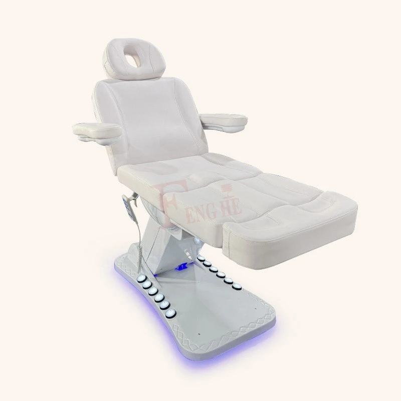 Practical White Remote Control Beauty Bed factory