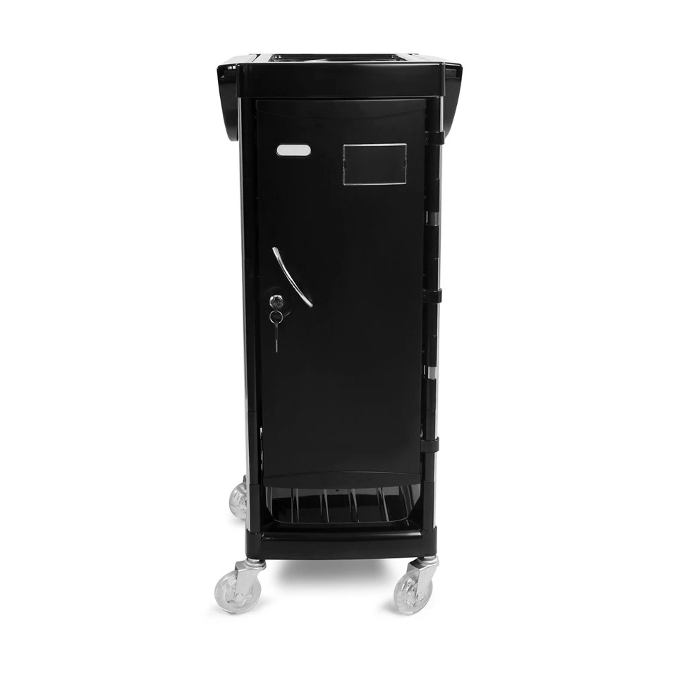 Sleek Minimalist Black Salon Cart suppliers Sleek Minimalist Black Salon Cart suppliers