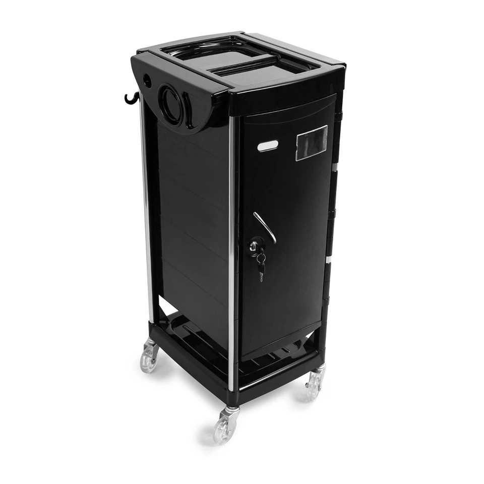 Sleek Minimalist Black Salon Cart factory Sleek Minimalist Black Salon Cart factory