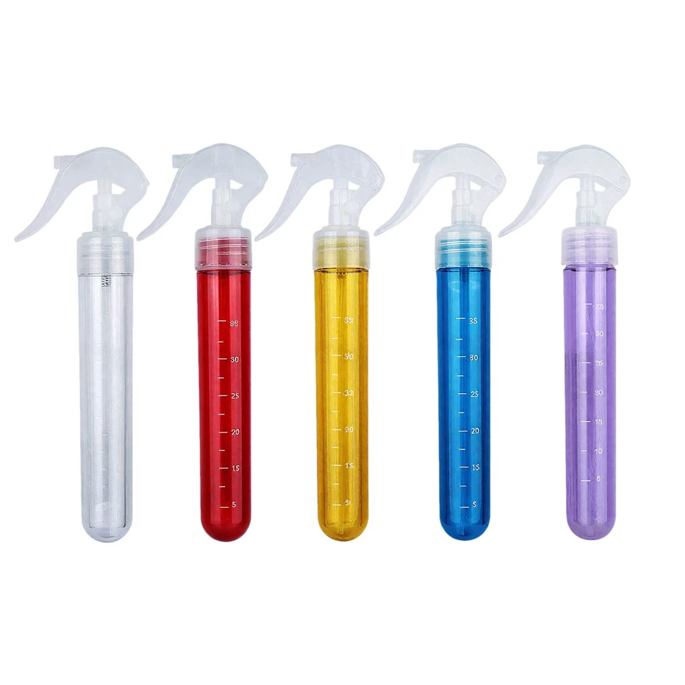 Slender Test Tube Water Spray Bottle With Measurement Scale - Mini Clear Fine Mist Trigger Sprayer Packaging Manufacturer