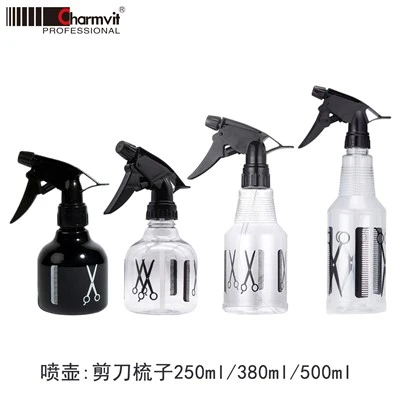 Barber Scissors And Comb Printed Water Spray Bottle (250ml / 380ml / 500ml) - Fine Mist Hair Trigger Sprayer Packaging Container Manufacturer
