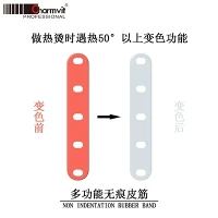 Heat Sensitive Color Changing No Indentation Perm Rubber Band - Professional Salon Hair Perming Tool Manufacturer Direct
