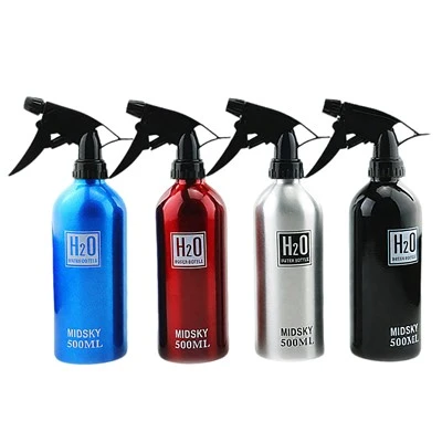 Large Capacity Aluminum Salon Spray Bottle 500ml - Refillable Water Trigger Sprayer Container Manufacturer