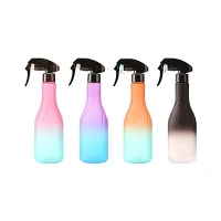 Round Ergonomic Gradient Hair Spray Bottle Fine Mist Trigger Sprayer With Lock Clip