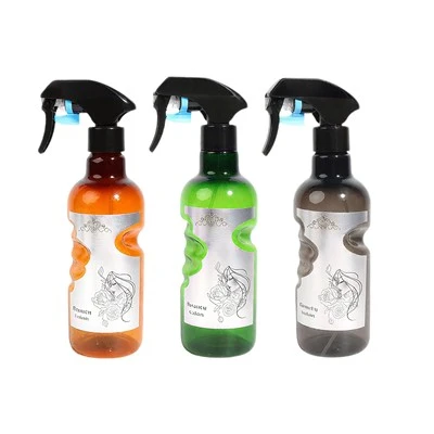 Transparent Ergonomic Grip Hair Spray Bottle Fine Mist Sprayer For Salon & Barbering