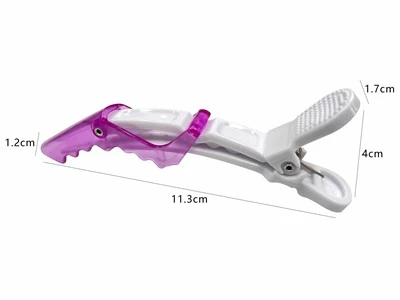 Wholesale Professional Hinged Crocodile Hair Sectioning Clips Non Slip Styling Clamps For Hairdressers